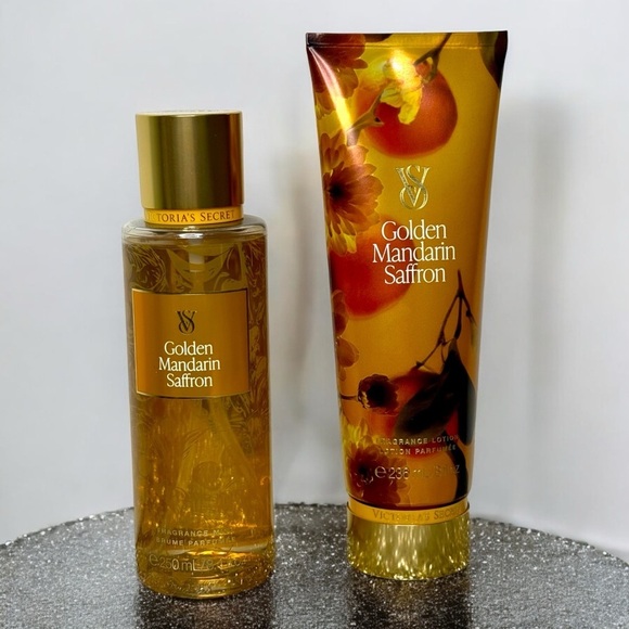 Victoria's Secret Other - Victoria’s Secret Golden Mandarin Saffron Lotion Gift Set NWT